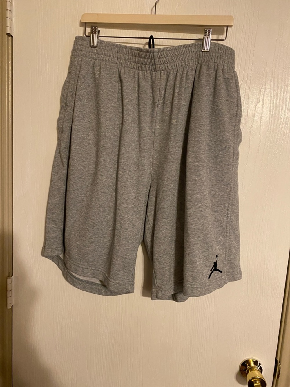 Jordan Grey Athletic Performance Shorts with Jumpman Logo